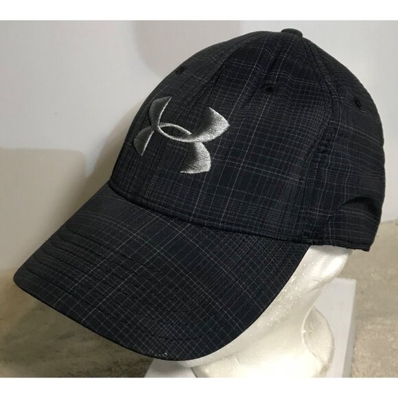 Under Armour OSFA Black Gray Heatgear Cap With Logo Like New - Picture 2 of 9